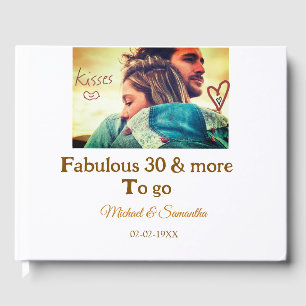 Livre D'or Fabulos 30 ans anniversaire ajouter nom photo date