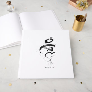 Livre D'or Faire-part de mariage minimaliste Japandi MAHABAH
