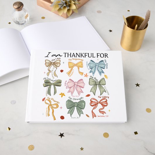 Livre D'or Fall Christian Thanksgiving (Recto ouvert)