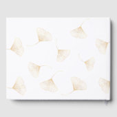 Livre D'or Falling Gold Ginkgo Feuille Mariage de automne liv (Verso)