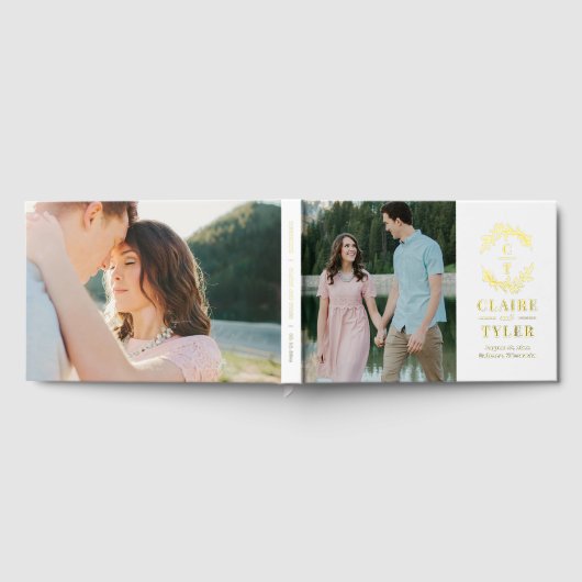 Livre d'or Fancy Initials Foil Mariage (Complet)