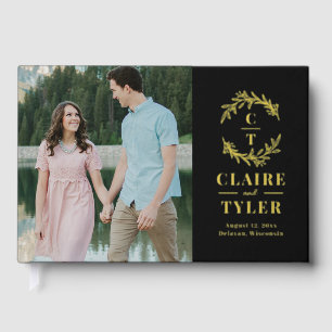 Livre d'or Fancy Initials Foil Mariage