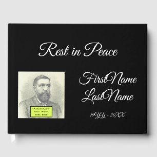 Livre D'or Fancy, Respectable Funeral/Memorial Guest Book