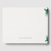 Livre D'or Fancy Tropical Flowers Mariage (Verso)