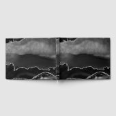 Livre D'or Faux Black Marbré Agate Elégante Parties scintilla (Complet)