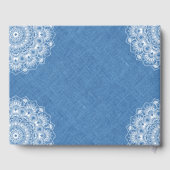 Livre D'or Faux bleu clair avec mandala blanc (Verso)