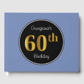 Livre D'or Faux Gold 60th Birthday Guest Book (Recto)