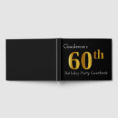 Livre D'or Faux Gold 60th Birthday Party Guestbook (Complet)
