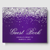 Livre D'or Faux Parties scintillant Argent Indigo Purple Ombr (Recto)