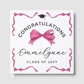 Livre D'or Félicitations à Girly Pink Bow (Recto)