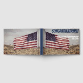 Livre D'or Félicitations à la retraite drapeau rustique améri (Complet)