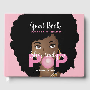 Livre D'or Femme noire, Prête à la pop, Bubblegum, Rose