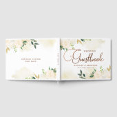 Livre D'or Ferme Pays Rustique frais Mariage Floral (Complet)