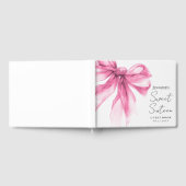 Livre D'or Fête Coquette Script Rose 16 Ans  (Complet)