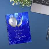 Livre d'or fête d'anniversaire royal gouttes bleue