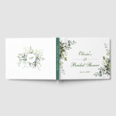 Livre D'or Fête de douche nuptiale à l'aquarelle Eucalyptus e (Complet)