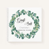 Livre d'or fête de graduation eucalyptus verdure (Devant)