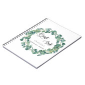 Livre d'or fête de graduation eucalyptus verdure (Côté gauche)