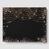 Livre D'or Fête de graduation noir or scintille (Verso)