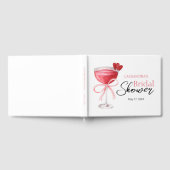 Livre D'or Fête de mariage moderne avec cocktail boisson rose (Complet)