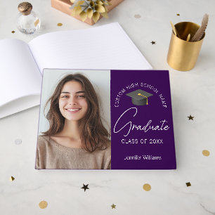 Livre D'or Fête de remise des diplômes personnalisée avec pho