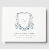 Livre D'or Fête des mariées de la crête Fleur sauvage bleu (Recto)