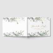 Livre D'or Fête des mariées de script Eucalyptus Handwriting (Complet)