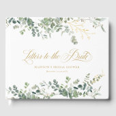 Livre D'or Fête des mariées de script Eucalyptus Handwriting (Recto)