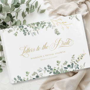 Livre D'or Fête des mariées de script Eucalyptus Handwriting