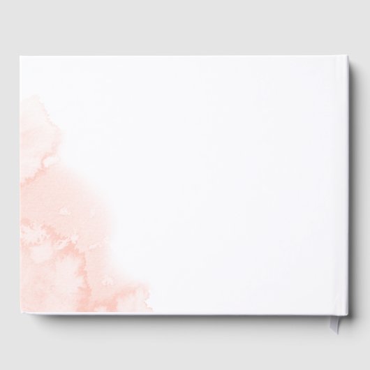 Livre D'or Fête des mariées géométrique rose flush or (Verso)