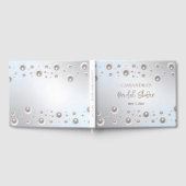 Livre D'or Fête des mariées minimale en argent perle blanche (Complet)