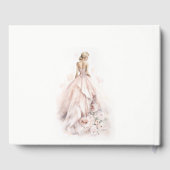 Livre D'or Fête des mariées moderne Mariage aquarelle (Verso)