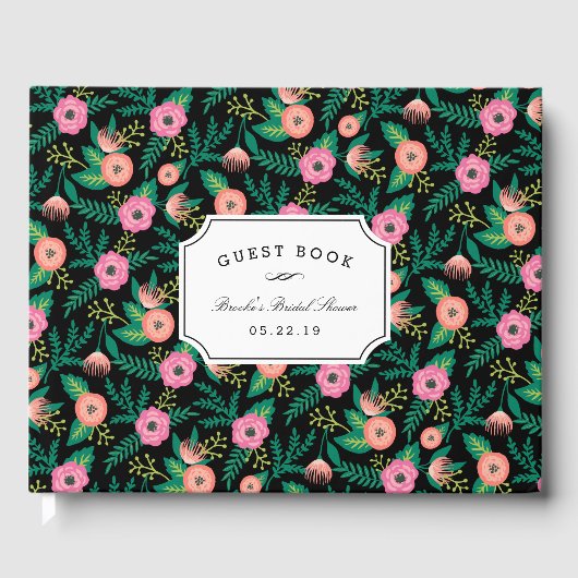 Livre D'or Fête des mariées Tropical Summer Blooms (Recto)