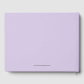 Livre D'or Fête du 25e Anniversaire, Nom, Fleurs Violettes (Verso)