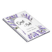 Livre d'or fête fête lavande violet florales (Côté Droit)