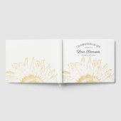 Livre D'or Fête Graphique de tournesol jaune de la vie (Complet)