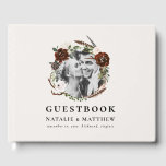 Livre D'or Feuillage rustique et mariage de bois<br><div class="desc">Le feuillage rustique et le livre d'or mariage. Avec de beaux détails aquarelle. Ce design mariage moderne est sûr de vous offrir le style de votre journée.</div>