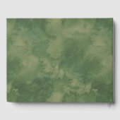 Livre D'or Feuille botanique rose Mariage floral (Verso)