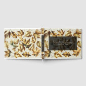 Livre D'or Feuille or  amande beige Mariage de automne glam (Complet)