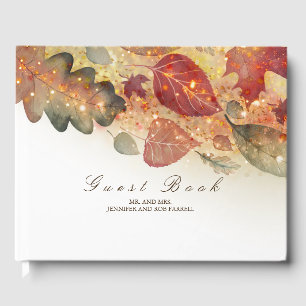 Livre D'or Feuilles d'automne et Mariage de Parties scintilla
