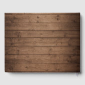 Livre D'or Feuilles d'automne Mason Jar Rustic Wood Lumières (Verso)