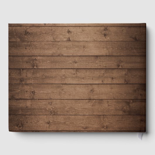 Livre D'or Feuilles d'automne Mason Jar Rustic Wood Lumières (Verso)