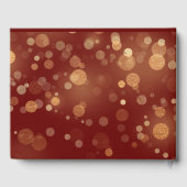 Livre D'or Feuilles d'automne noir de Bourgogne moderne Maria (Verso)