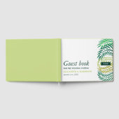 Livre D'or Feuilles de palmiers tropicaux, Mariage de plage (Complet)