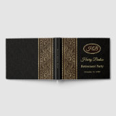 Livre D'or Feuilles d'or à la retraite brune (Complet)