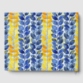 Livre D'or Feuilles jaune et bleu (Verso)