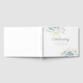 Livre D'or Feuilleté "Célébration de la vie" Blanc (Complet)