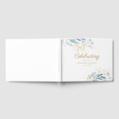 Livre D'or Feuilleté "Célébration de la vie" Blanc (Complet)