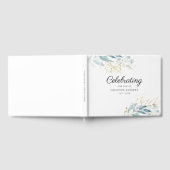 Livre D'or Feuilleté "Célébration de la vie" Blanc (Complet)