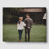 Livre D'or Fiançailles Photo Gold Elegant Keepsaké (Verso)